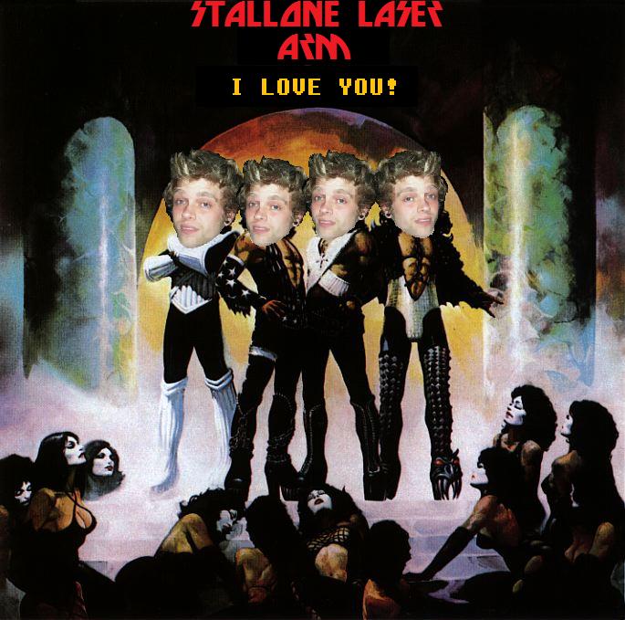 Stallone Laser Arm I Love You!
