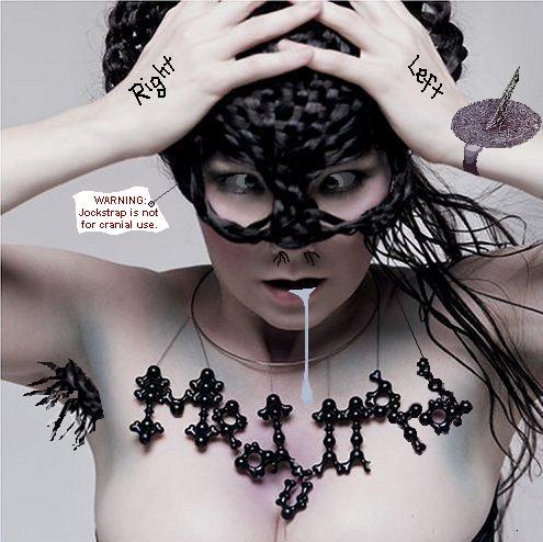 Album cover parody of Medulla by Bjork