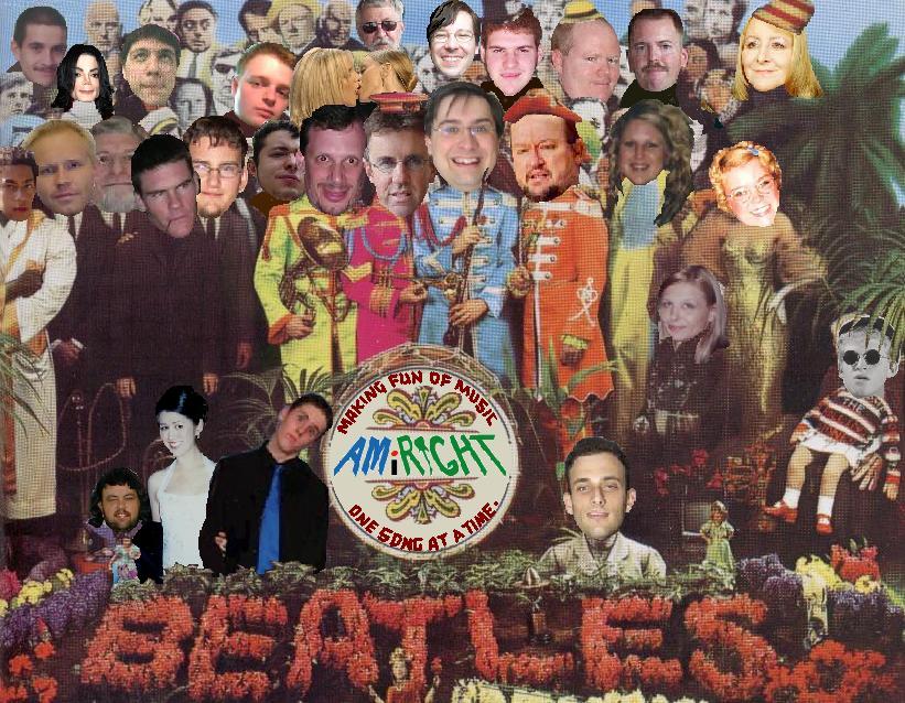 Album cover parody of Sgt. Pepper's Lonely Hearts Club Band by The Beatles