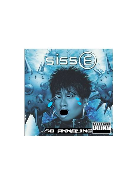 Album cover parody of Miss E. So Addictive by Missy  Elliott