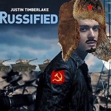 Album cover parody of Justified by Justin Timberlake