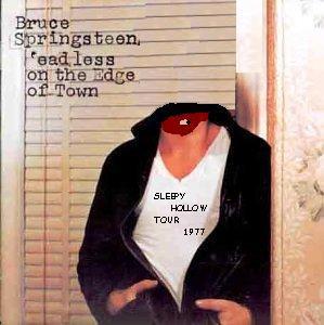 Album cover parody of Darkness on the Edge of Town by Bruce Springsteen