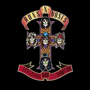 Album cover parody of Appetite for Destruction by Guns N' Roses