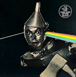 Album cover parody of Dark Side of the Moon by Pink Floyd