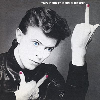 Album cover parody of Heroes by David Bowie