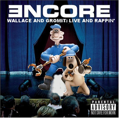 Album cover parody of Encore (Deluxe Edition) by Eminem Originally: