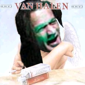 Album cover parody of 1984 by Van Halen