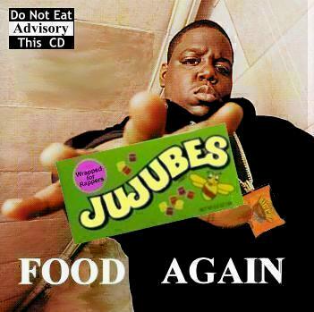 Album cover parody of Born Again by The Notorious B.I.G.