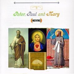 Album cover parody of Moving by Paul & Mary Peter