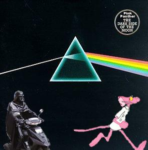 Album cover parody of Dark Side of the Moon by Pink Floyd