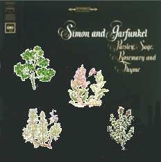 Album cover parody of Parsley, Sage, Rosemary and Thyme by Simon & Garfunkel