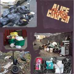 Album cover parody of Trash by Alice Cooper