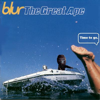 Album cover parody of The Great Escape by Blur