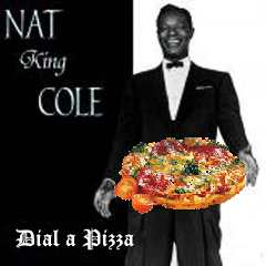 Album cover parody of Mona Lisa by Nat King Cole