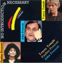 Album cover parody of No Introduction Necessary by Jimmy Page w,  Albert Lee & John Paul Jones