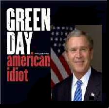 Album cover parody of American Idiot by Green Day