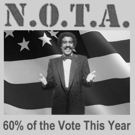 Album cover parody of Live at the Crystal Pistol by None Of The Above