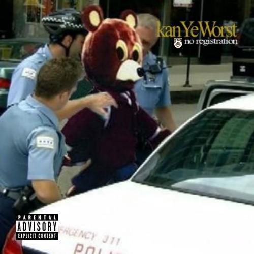 Album cover parody of Late Registration by Kanye West