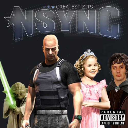 Album cover parody of Greatest Hits by *NSYNC
