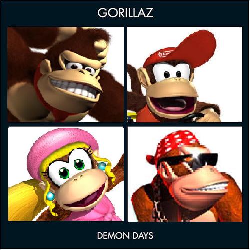 Album cover parody of Demon Days by Gorillaz