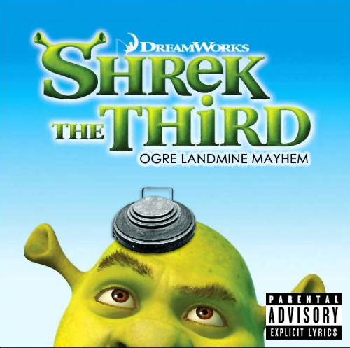 Album cover parody of Shrek The Third by Various Artists