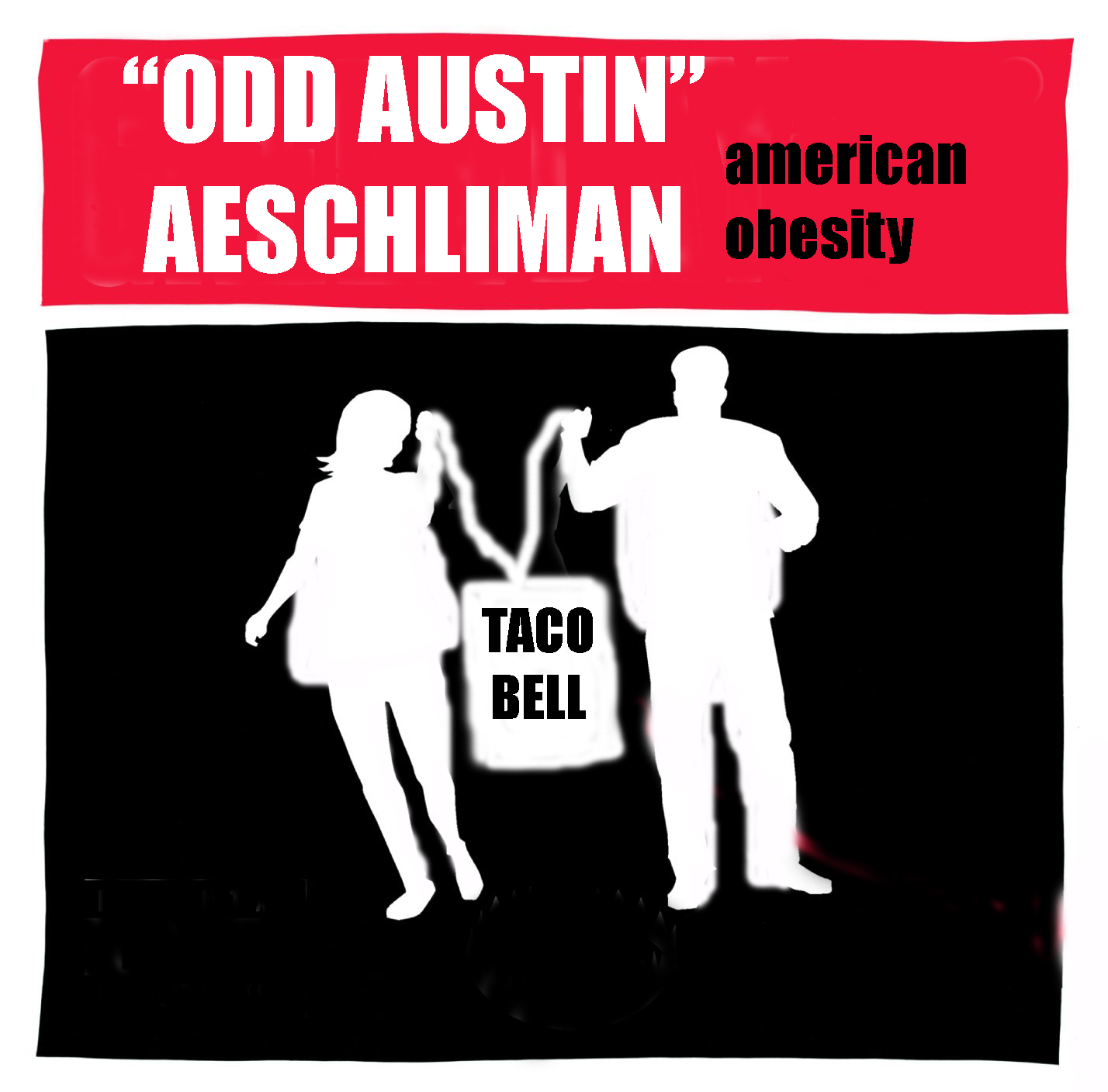 Album cover parody of American Idiot single by Green Day