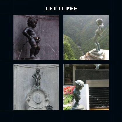 Album cover parody of Let It Be by The Beatles