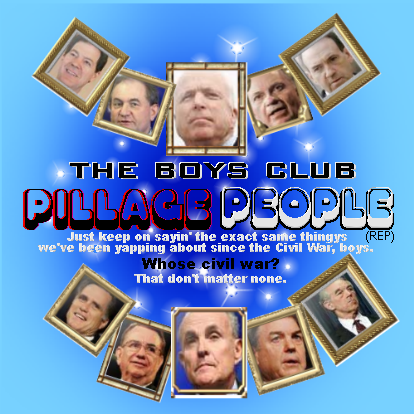 Album cover parody of The Best of Village People by Village People