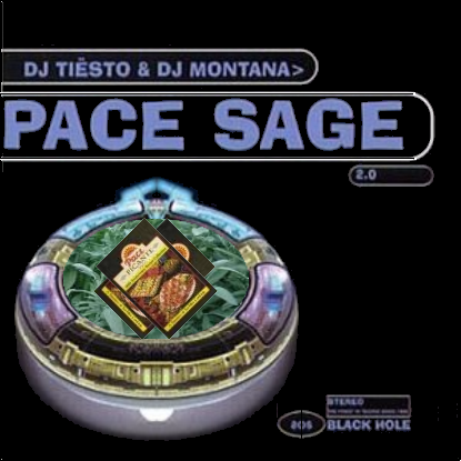 Album cover parody of Space Age 2.0 by DJ Tiesto, DJ Montana