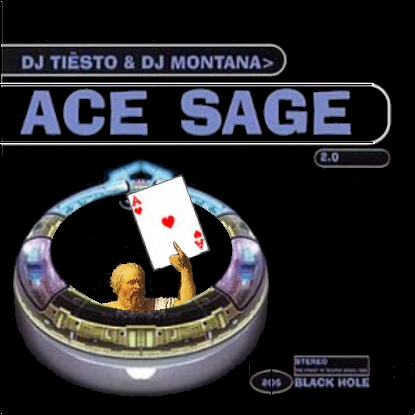 Album cover parody of Space Age 2.0 by DJ Tiesto, DJ Montana
