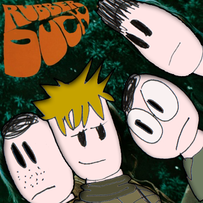 Album cover parody of Rubber Soul by The Beatles