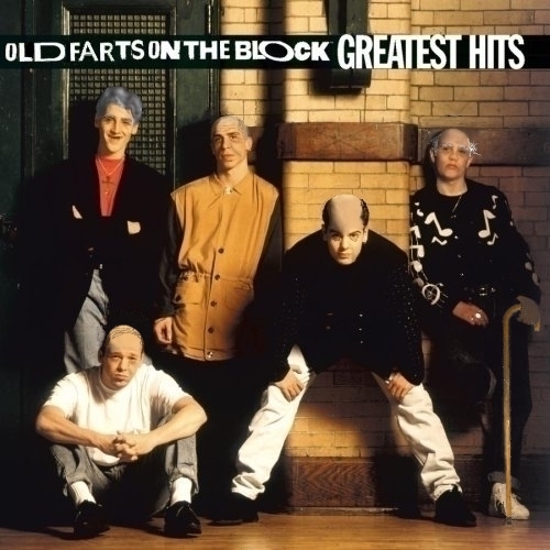 Album cover parody of New Kids on the Block - Greatest Hits by New Kids on the Block