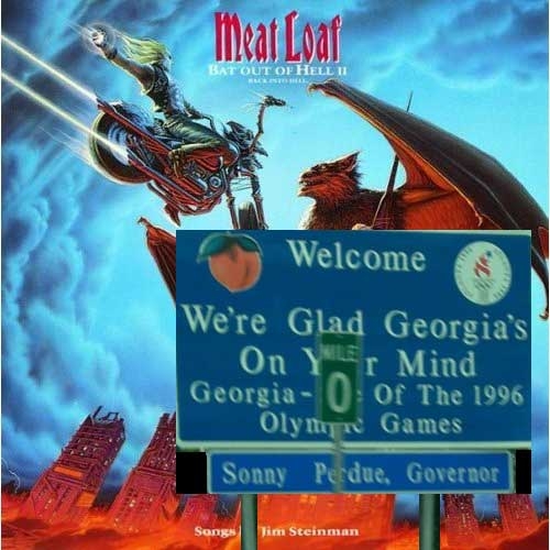 Album Cover Parodies of Meat - Bat Out Hell II: Back Into Hell