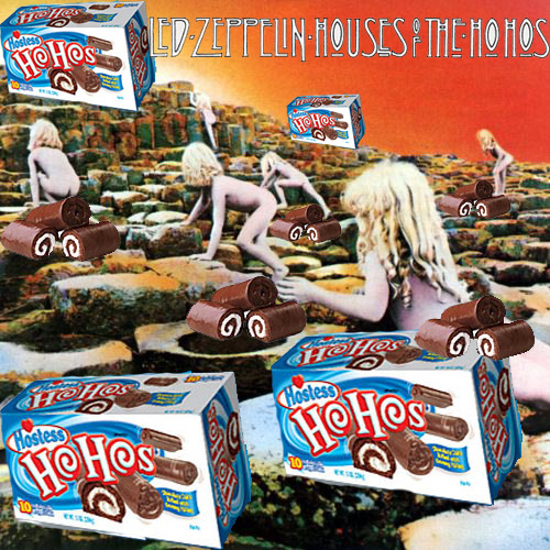 Album cover parody of Houses of the Holy by Led Zeppelin Originally: