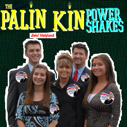 Album cover parody of Power Shake Live by The Paladins