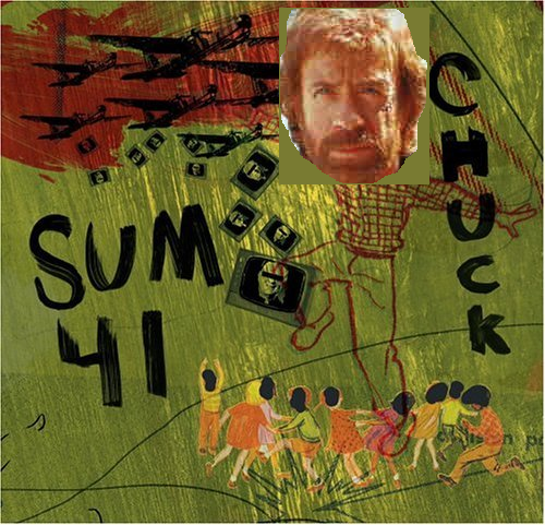 Album cover parody of Chuck by Sum 41