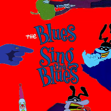 Album cover parody of The Simpsons Sing the Blues by Various Artists