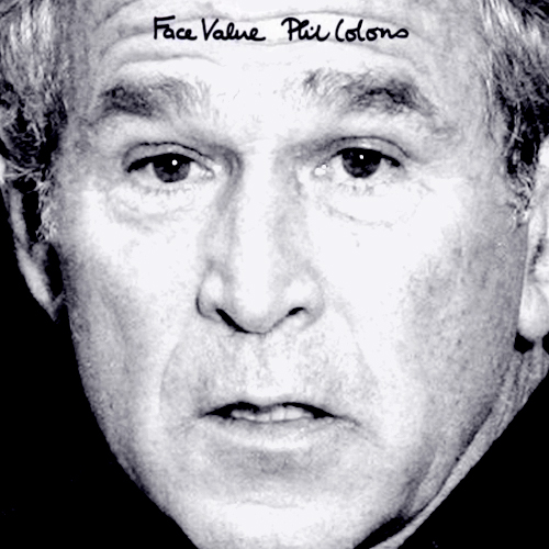 Album cover parody of Face Value by Phil Collins