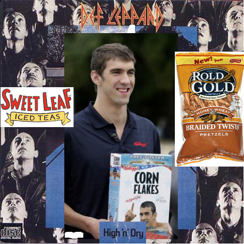 Album cover parody of High 'N' Dry by Def Leppard