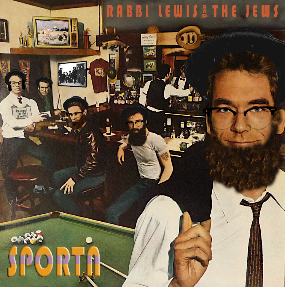 Album cover parody of Sports by Huey Lewis & the News