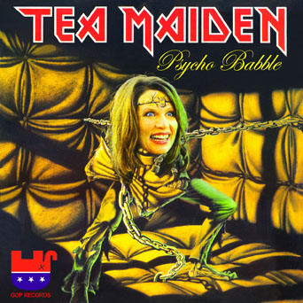 Album cover parody of Piece of Mind by Iron Maiden