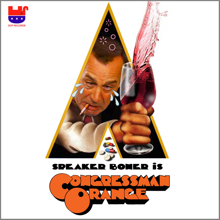 Album cover parody of Stanley Kubrick's Clockwork Orange (1971 Film) by Beethoven, Ludwig Van