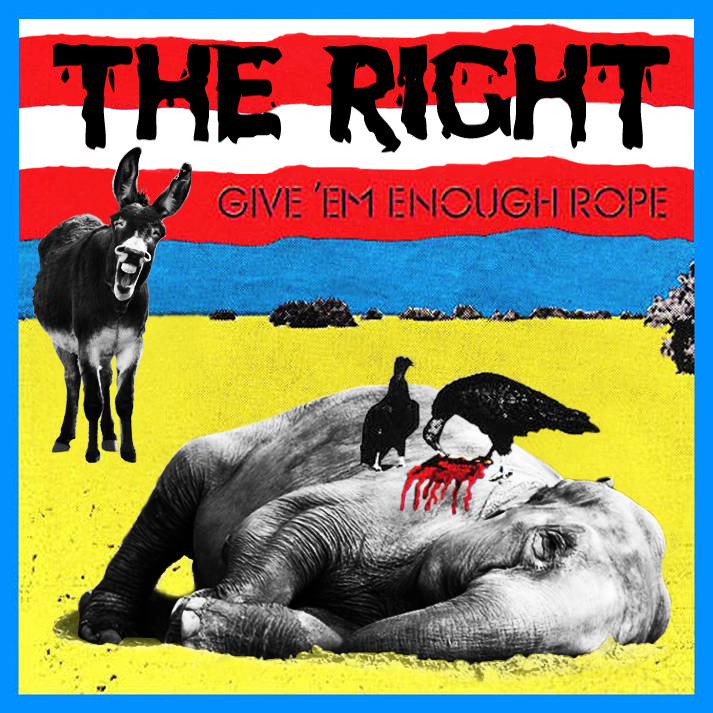 Album cover parody of GIVE EM ENOUGH ROPE(reissue) by The Clash