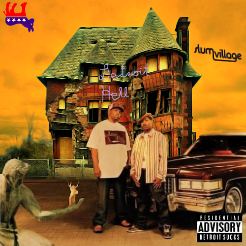 Album cover parody of Detroit Deli: A Taste of Detroit by Slum Village