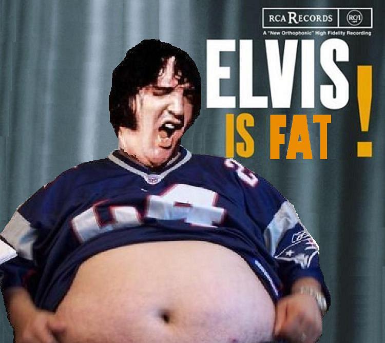 Album cover parody of Elvis Is Back! by Elvis Presley
