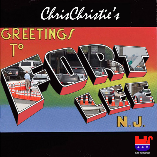 Album cover parody of Greetings From Asbury Park, N.J. by Bruce Springsteen