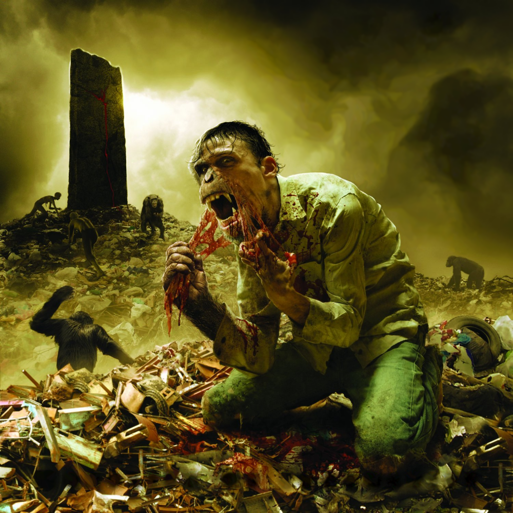 Album cover parody of Monolith of Inhumanity by Cattle Decapitation