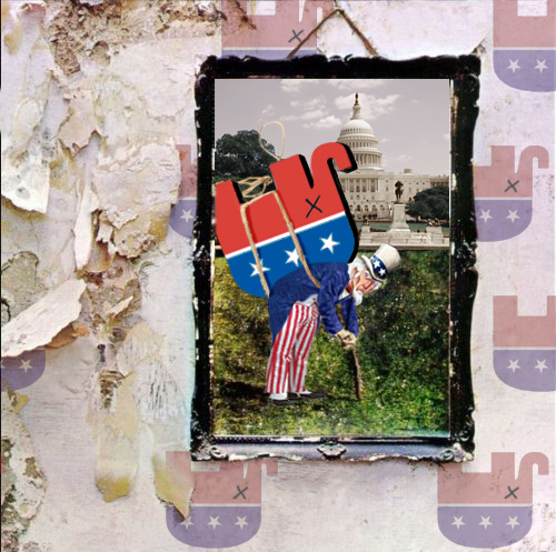 Album cover parody of Led Zeppelin IV (aka ZOSO) by Led Zeppelin