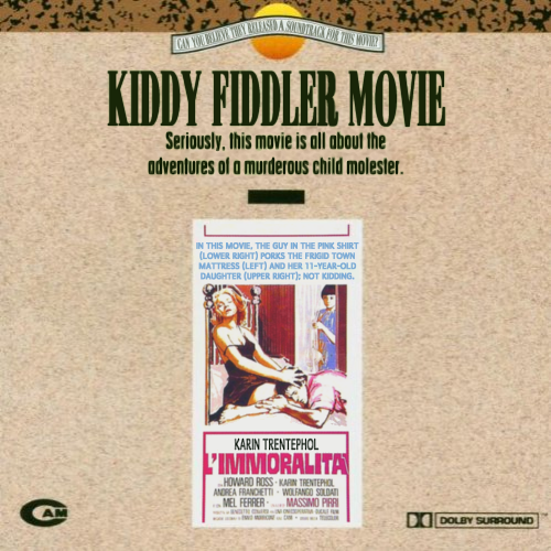 Album cover parody of L'immoralita (Morricone) [Soundtrack] [Import] [Audio CD] Original Soundtrack by Massimo Pirri