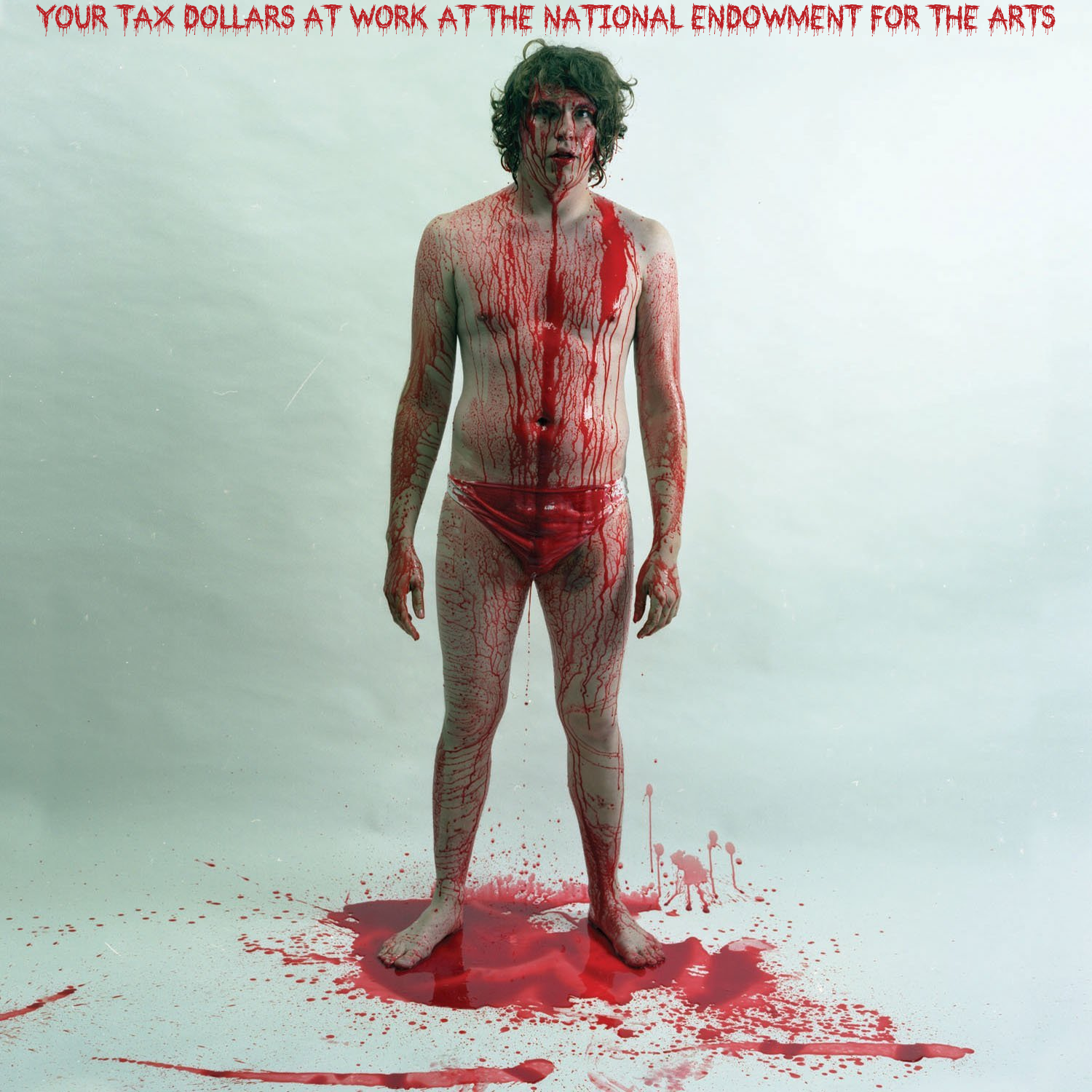 Album cover parody of Blood Visions [Vinyl] by Jay Reatard